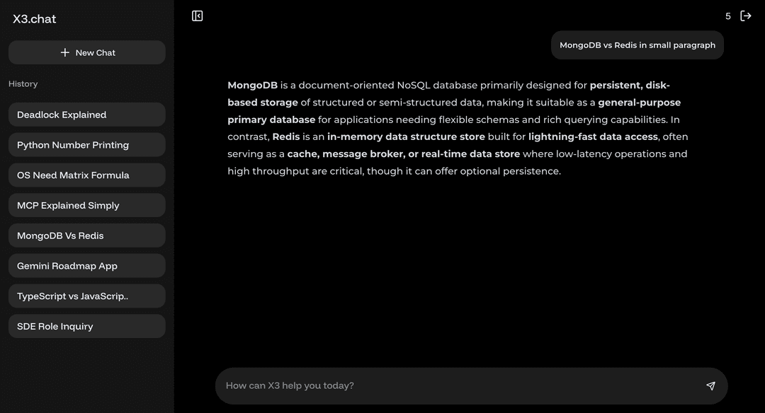 x3.chat project screenshot